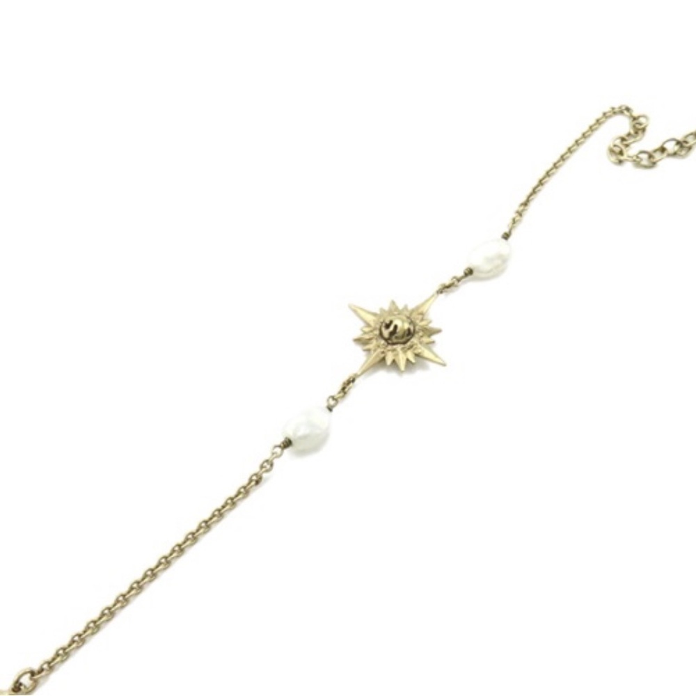 Dior REVE D'INFINI Star Bracelet Gold Plated artificial pearl White EUC w/dustie - Picture 4 of 8